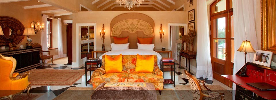 The bedrooms at La Residence Boutique Hotel