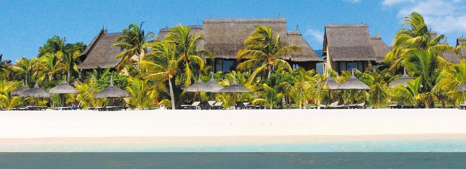 View from the ocean of the Dinarobin Hotel & Spa
