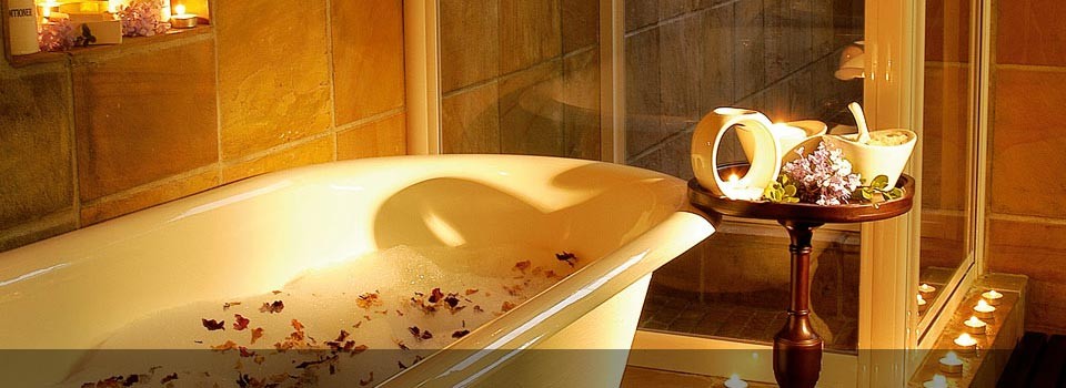 Relax and soak in the baths at Kings Pool Camp