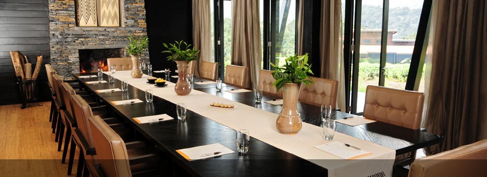 the dining room at Nottens Bush Camp 