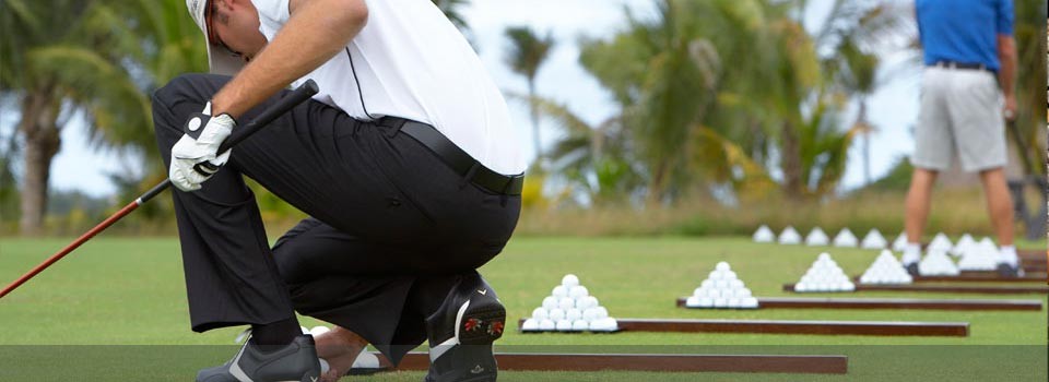 Enjoy a round of golf on the signature Ernie Els course 