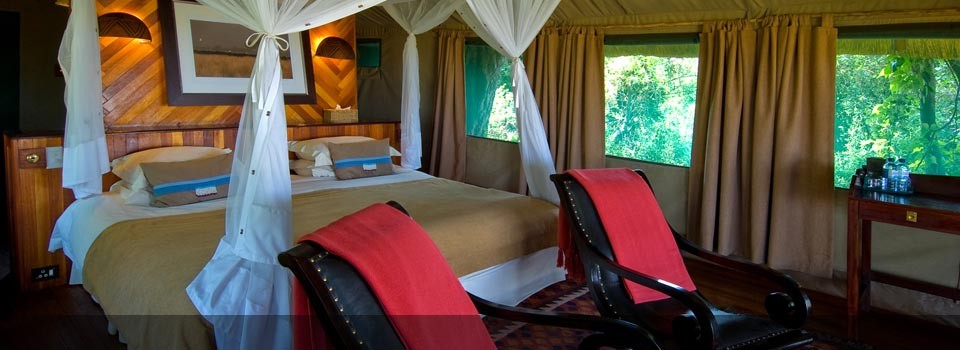 The Bedrooms at Selinda Camp
