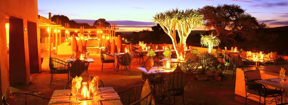Dining at Sossusvlei Lodge