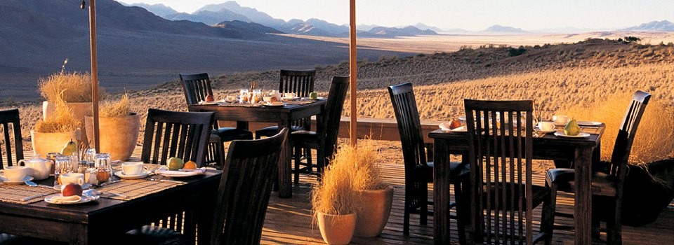 Dining at Wolwedans Dunes Lodge 