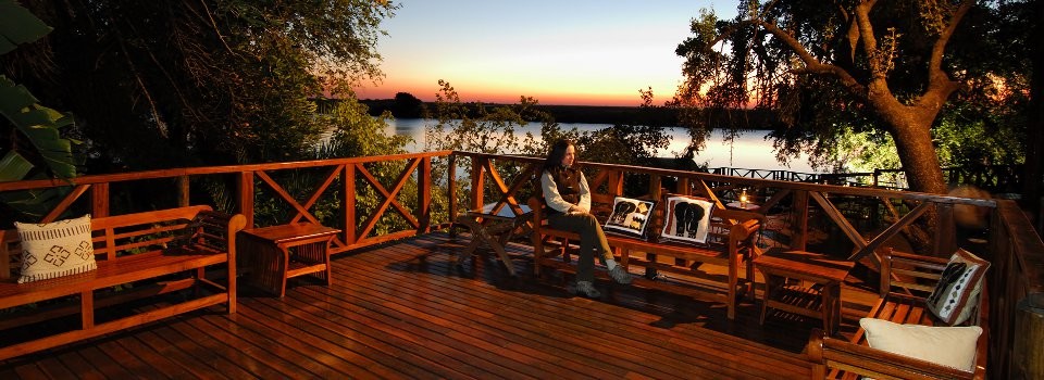 Deck at Chobe Marina Lodge