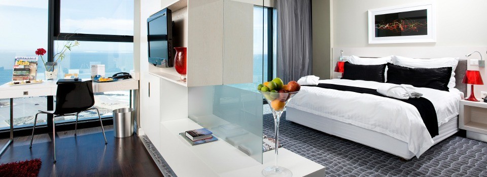 Guestroom at the Radisson Blu Hotel