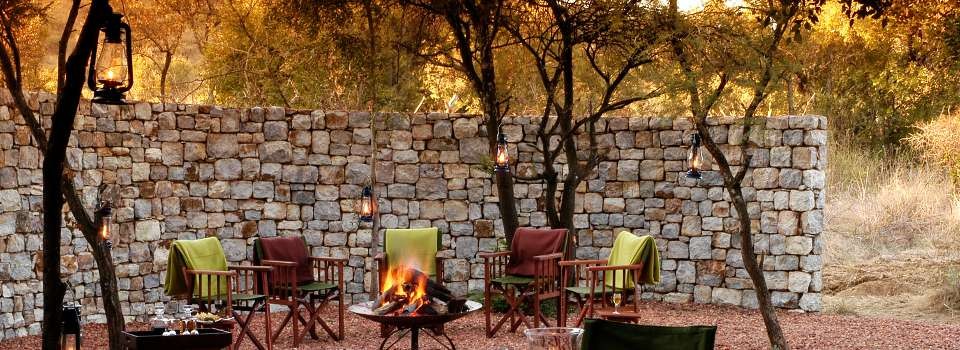 Boma at the Morukuru Lodge, Madikwe Game Reserve