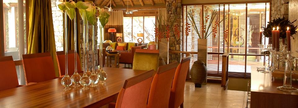 Dining at Morukuru Owner's House, Madikwe Game Reserve