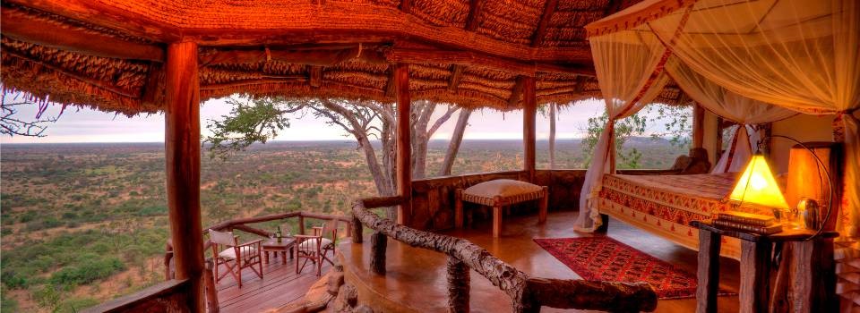Views from your room at Elsa's Kopje in the Meru National Park
