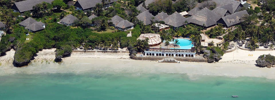 Aerial view of Leopard Beach Resort 