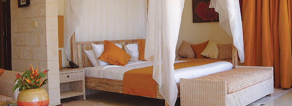 Villa room at the Leopard Beach Resort & Spa in Kenya.