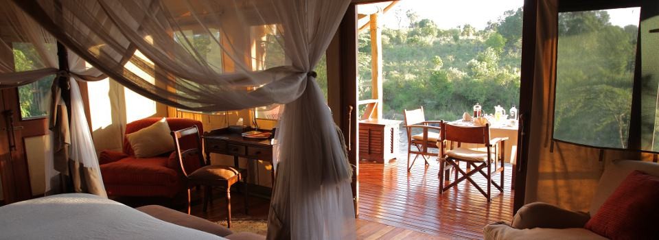 Guest room at the Sanctuary Olonana Lodge