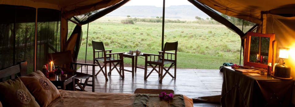 Tented accommodation at Little Governors' Camp in Kenya