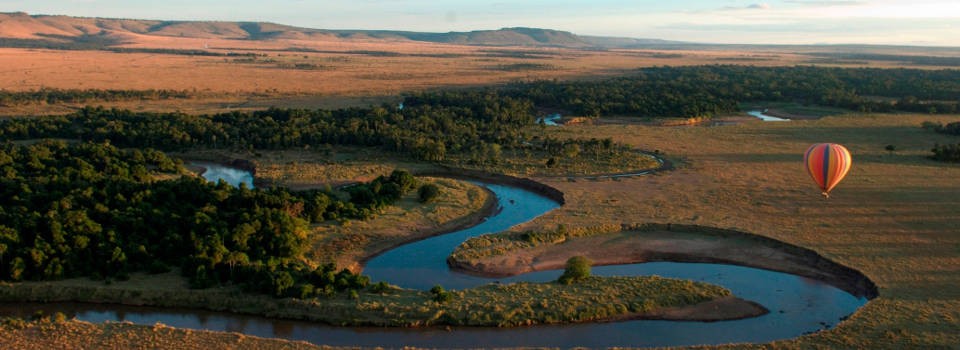 Ballooning from Governors' Camps in Kenya's Masai Mara