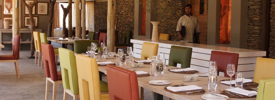 Sanbona Dwyka Lodge dining.