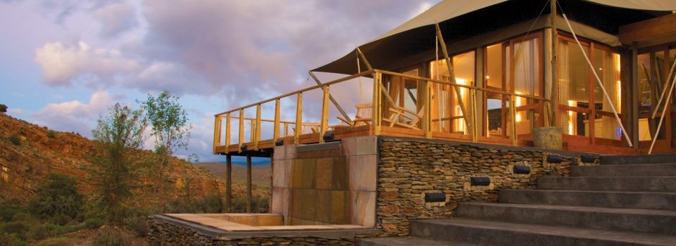 Guest suite at Sanbona Dwyka Lodge