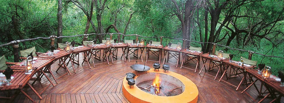 Boma at Jaci's Tree Lodge in the Madikwe Game Reserve