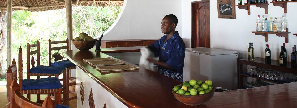 Bar area at Ras Kutani on the Tanzanian Coast