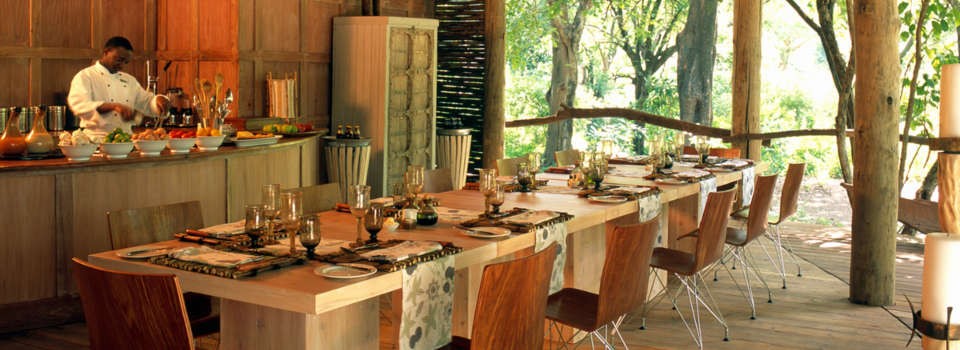 Inter-active kitchen at Lake Manyara Tree Lodge, Tanzania