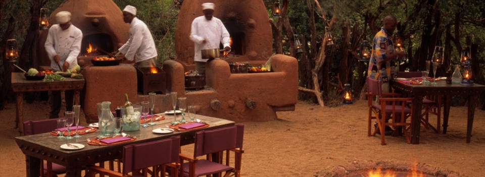 Boma dining at Grumeti Serengeti Tented Camp, Tanzania