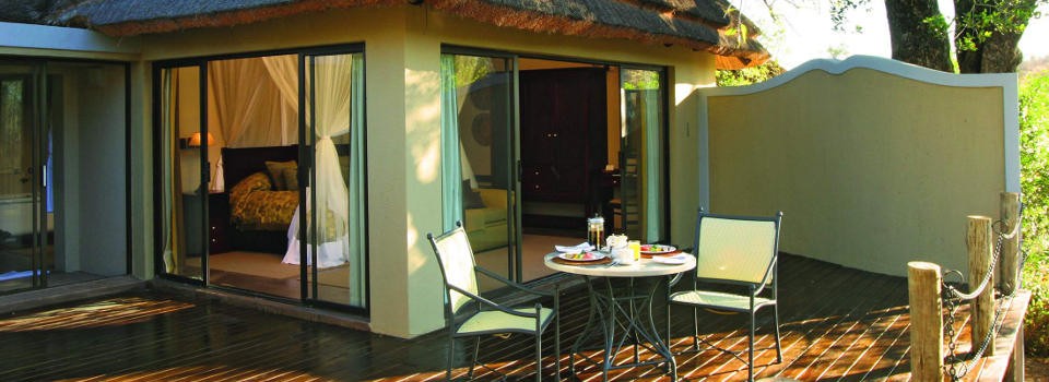 Exterior view of a Little Jock Suite at Jock Safari Lodge