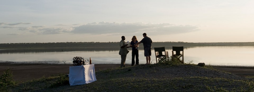 Sundowners on a Luxury Private Camping holiday with Sanctuary