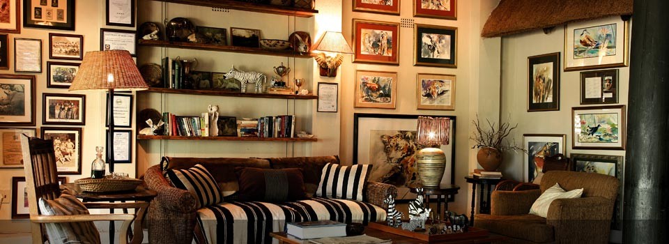 Read a good book from the library at Motswari Private Game Reserve