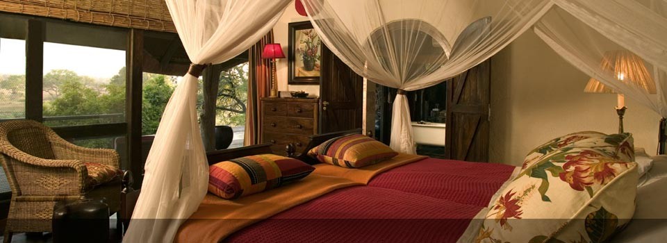 The Luxury bedroom at Singita Ebony Lodge 