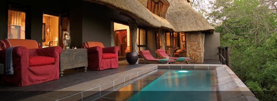 The Lounge at Singita Ebony Lodge 