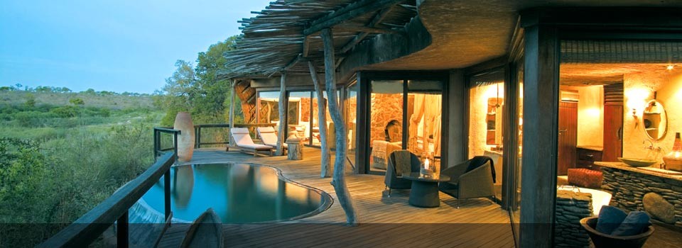Exterioir view of the Singita Boulders Camp 