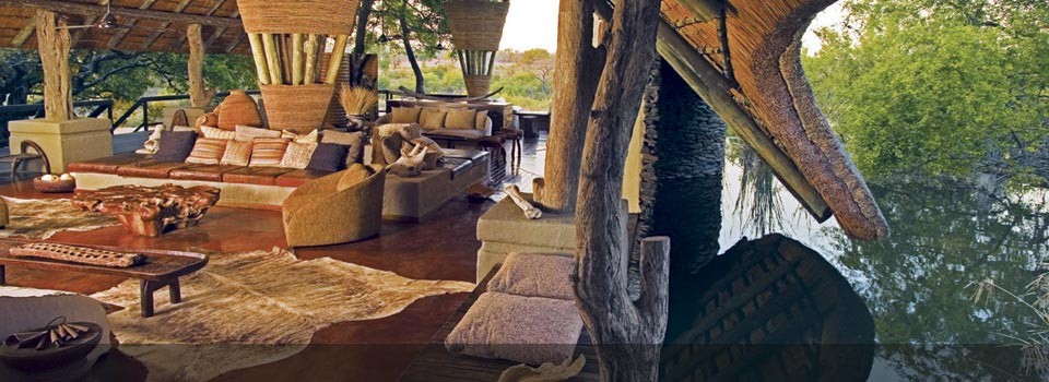 Relax in the Lounge at Singita Boulders Camp 