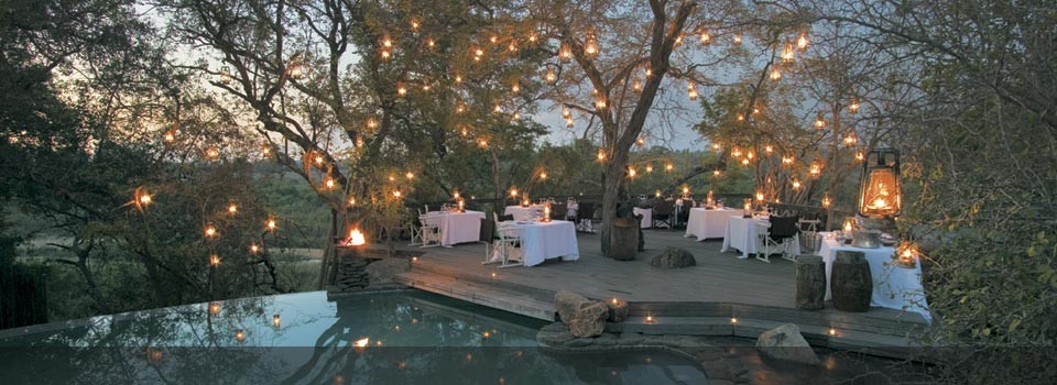 Singita Boulders Camp offers exclusive outdoor dining 