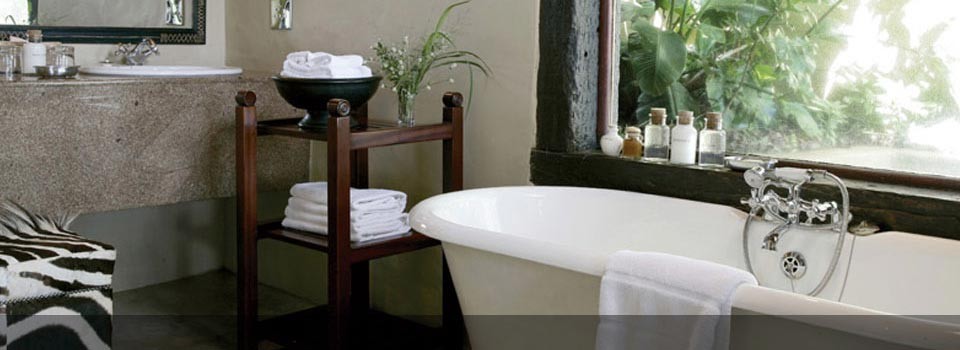 Unwind in the tub after a long day in the African sun 