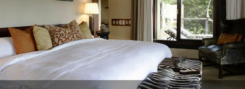 The bedrooms at Londolozi's Varty Camp 