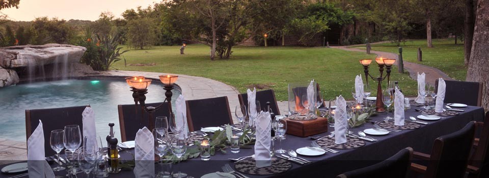 Fine dining at Savanna Private Game Reserve
